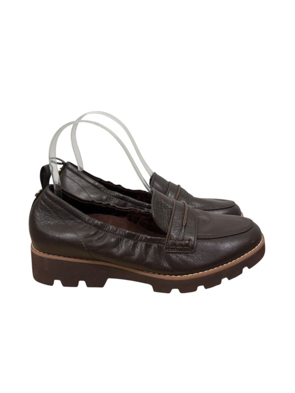 NEW Vionic Cynthia II Leather Loafer in Chocolate Size 6.5 - Picture 3 of 10